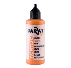 DARWI Acrylfarbe opak, Flasche 80ml, Orange - Orange