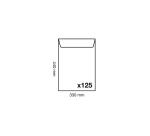 Boite de 125 Pochettes Kraft Adour Brun 330x440 mm - Auto-Adhésives - 120g/m2 - Brun