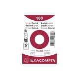 Paquet 100 fiches sous film - bristol dots non perforé - 74x105mm - Blanc