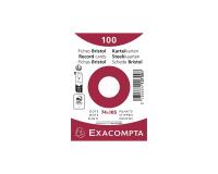 Pk100 record cards 74x105 dots white - White