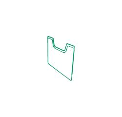 Plaque de recouvrement A4 vertical - Vert bouteille