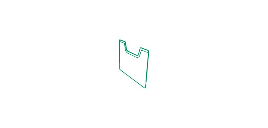 Plaque de recouvrement A4 vertical - Vert bouteille