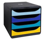 Módulo Clasificador Big Box 4 cajones A4+ 34,7x27,8x27,1 cm - BeeBlue - Colores surtidos