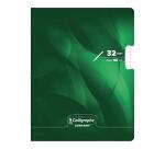 Geheftetes Schreibheft 8000 KARTE 17x22 cm 32 Seiten große Karos 4 mm vergrößert 16x16 mm 90 g - Grün