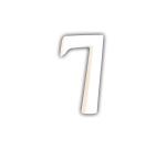 Small Number '7' 12cm - White