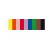 CRÉPON IGNIFUGÉ, Paquet de 10 feuilles 38g/m2 au format 2,50x0,50m - Assortiment