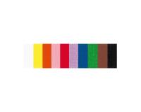 CRÉPON IGNIFUGÉ, Paquet de 10 feuilles 38g/m2 au format 2,50x0,50m - Assortiment