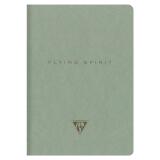 Flying Spirit piqûre textile A5 96 pages ligné motifs assortis papier ivoire 90g - Vert de gris