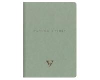 Flying Spirit piqûre textile A5 96 pages ligné motifs assortis papier ivoire 90g - Vert de gris