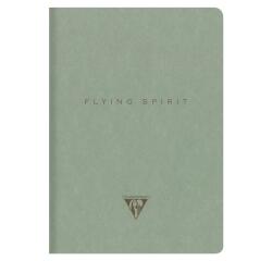 Flying Spirit piqûre textile A5 96 pages ligné motifs assortis papier ivoire 90g - Vert de gris