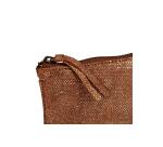 KLEO-PATHRA CUIR Grande Pochette 2 compartiments 22x11 cm Or