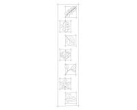 Echarpe 100% soie - 180x43cm Automne - Blanc
