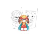 Graffy Puppet, Animaux Super Héros - Jaune