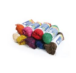 Pelote raphia naturel 50g, ass. 9coul. - Assortiment