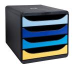 Módulo Clasificador Big Box 4 cajones A4+ 34,7x27,8x27,1 cm - BeeBlue - Colores surtidos