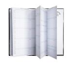 Recharge Agenda de poche Exaplan 16 accordéon 9 x 16 cm Planning mensuel Janvier à Décembre 2027