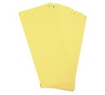 Paquet 100 fiches intercalaires horizontales unies perforées - 105x240mm