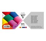 PAPIER CRÉPON IGNIFUGÉ, 10 bandes au format 5cmx10m - Assortiment mixte