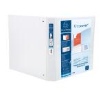 Classeur 4 anneaux cartonné Exacompta Kreacover® personnalisable A4 maxi - Dos 4,7 cm blanc