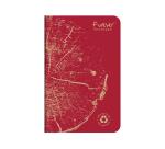 Notizheft 9x14 cm FOREVER PREMIUM, 100% recycelt, 48 Blatt kariert, Weißes Recyclingpapier 90g - Sortiert