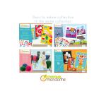Boîte créative, Cartes à lacer, Famille Croco - Multicolore