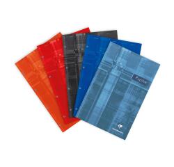 Bloc Pupitre agrafé en-tête A4+ 80 feuilles perforé 4 trous détachables ligné + marge Couleur aléatoire - Assortis