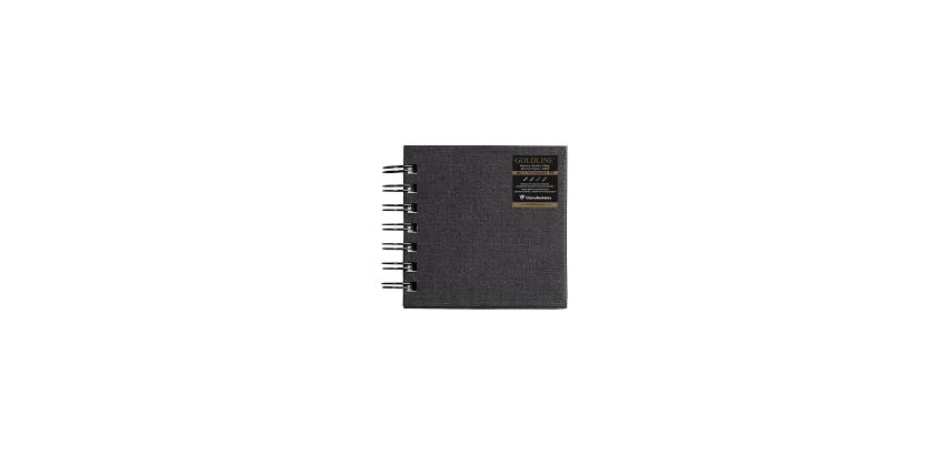 Goldline® Tekenboekje hardcover spiraal 64 blad 140g 10x10cm vierkant - Wit