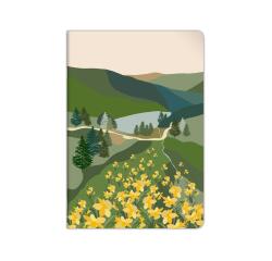 La Vie en Vosges, Notizheft mit Fadenbindung A4 21x29,7 cm, 48 Blatt liniert mit Rand, sortiert