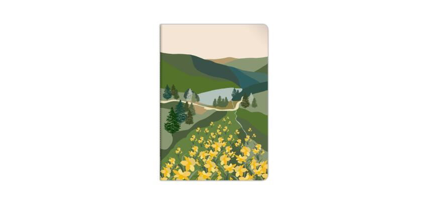 La Vie en Vosges, Notizheft mit Fadenbindung A4 21x29,7 cm, 48 Blatt liniert mit Rand, sortiert