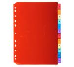 Exacompta PP Dividers, A4, 12 part - Assorted colours