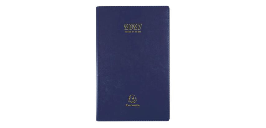 Agenda de bureau Carré Euro et cents Barbara 13,5 x 21 cm Journalier Janvier à Décembre 2027 - Couleurs assorties