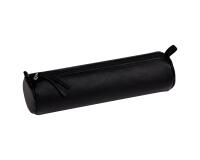CUIR NOIR Trousse ronde Ø5,5x22 cm. - Noir