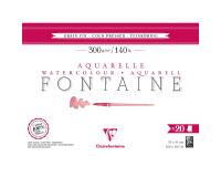 Fontaine bloc collé 4 côtés 20F 31x41cm 300g grain fin