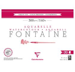 Fontaine bloc collé 4 côtés 20F 31x41cm 300g grain fin
