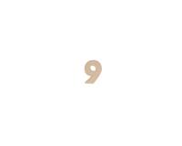Kraft Number '9' 20cm - Kraft