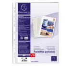 Pk 10 Punch Pockets PVC A4 0.08mm Clear - Crystal
