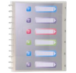 Carpeta de fundas amovibles con anillas Tapa rígida Crystal 7/10º - (Vistas: 60 Fundas: 30) - 26x31,2 cm para A4 - Cristal