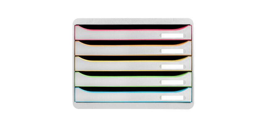 Module de classement Big Box Plus horizon 5 tiroirs Glossy