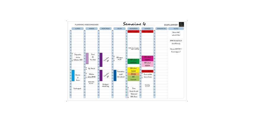 Planning cancellabile a secco e magnetico - Bianco