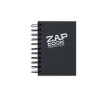 Zap Book carnet spiralé 160F A6 80g - Noir