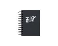 Zap Book carnet spiralé 160F A6 80g - Noir