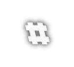 Hashtag 12cm - White