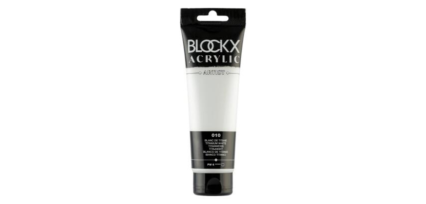 Feine Acrylfarbe, Acrylic Artist, Tube 120ml - Titanweiß