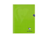 Cahier piqué Mimesys 24x32cm 96 pages petits carreaux couverture polypropylène - Vert