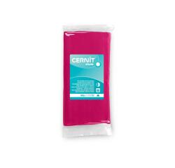 CERNIT - A Bar of Opaline Polymer Clay - Baking Modelling Clay - Magenta colour - 500 g block - CE0880500460C