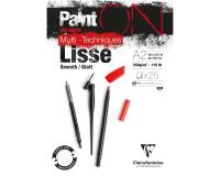 PaintON Lisse bloc collé 25F A2 250g