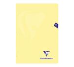 Cahier piqué Mimesys PASTEL A4 96 pages petits carreaux couverture polypropylène - Assortis