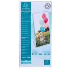 Folderhouder hellend DL transparant - DL- 10x21 cm - Transparant