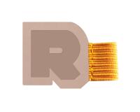 Rhodiarama porte-stylo autoadhésif 4x3 cm pour blocs carnets et agendas - Touche de rose