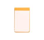 Rhodiarama Webnotepad rembordé rigide 9x14 cm 192 pages ligné microperforé papier ivoire 90g fermeture élastique - Orange